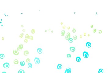 Light Blue, Yellow vector template with circles.