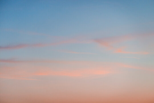blue and peachy sky background