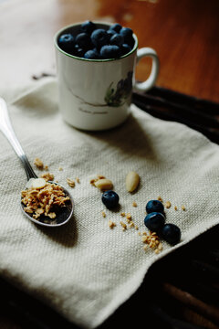 Blueberries breakfast