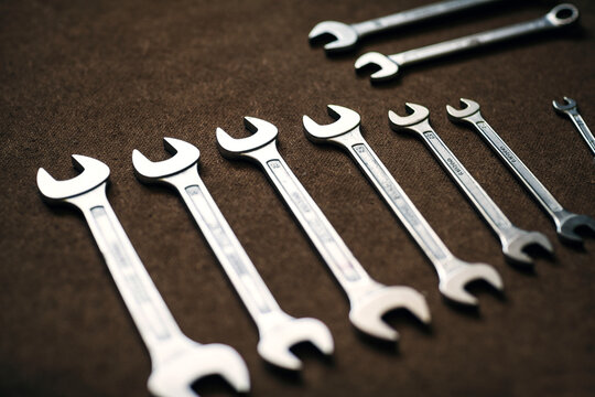 a set of wrenches