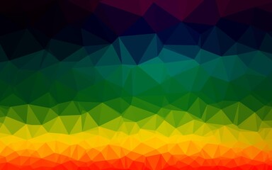 Dark Multicolor, Rainbow vector abstract mosaic background. Brand new colorful illustration in with gradient. Completely new design for your business.