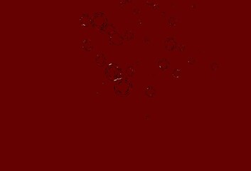 Light Red vector background with bubbles.