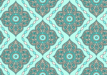 traditional Indian paisley pattern on  background