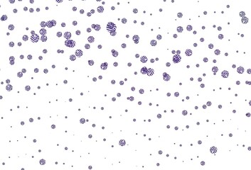Light Purple vector pattern with random forms.