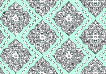 traditional Indian paisley pattern on  background