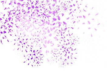 Obraz premium Light Purple vector abstract design with leaves.