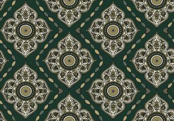 traditional Indian paisley pattern on       background