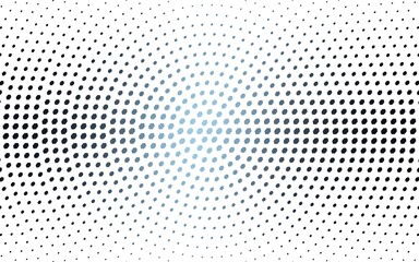 DARK BLUE vector illustration which consist of circles. Dotted gradient design for your business. Creative geometric background in halftone style with colored spots.