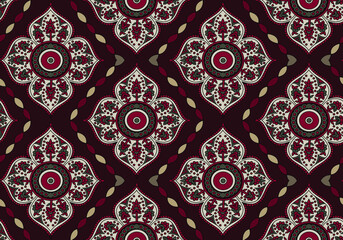 traditional Indian paisley pattern on  background