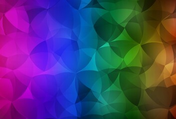 Dark Multicolor vector gradient triangles pattern.
