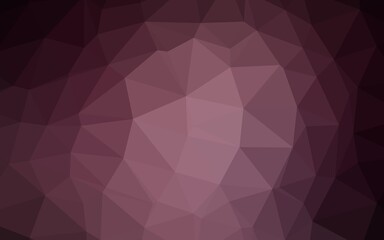 Dark Pink vector low poly cover. Colorful illustration in Origami style with gradient.  Completely new design for your business.
