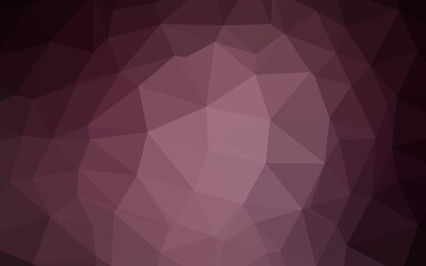 Fototapeta premium Dark Pink vector low poly cover. Colorful illustration in Origami style with gradient. Completely new design for your business.