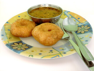 South Indian Food Vada Samber