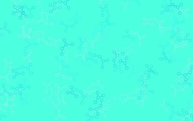 Light Blue, Green vector template with artificial intelligence structure.