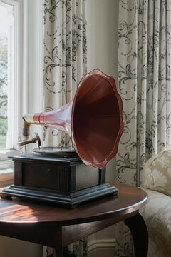 Vintage Gramaphone with 78 Acetate Record