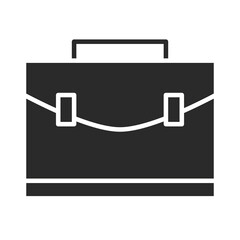 business briefcase personal work silhouette icon style