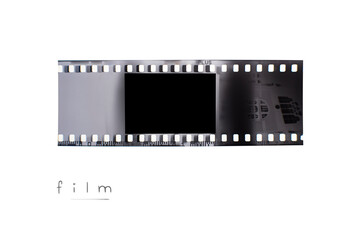 (35 mm.)Vintage film frame.With white space.film camera.