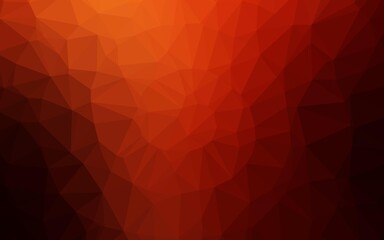 Naklejka premium Dark Red, Yellow vector low poly texture. Creative illustration in halftone style with gradient. Template for your brand book.