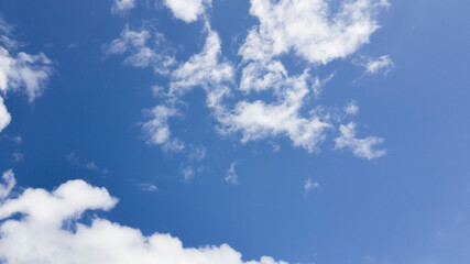 clouds on the blue sky