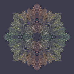 Design elements. Guilloche elements for make diploma or certificate.