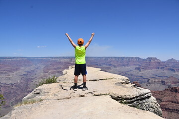 hiker in the mountains