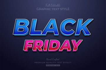 Black Friday Editable Text Style Effect