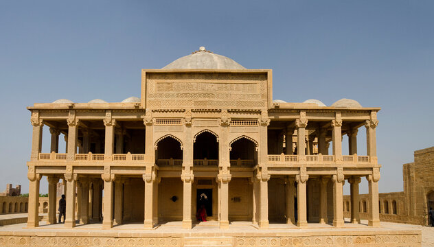 Front view of Tomb of Isa Khan , Makli Sindh Pakistan