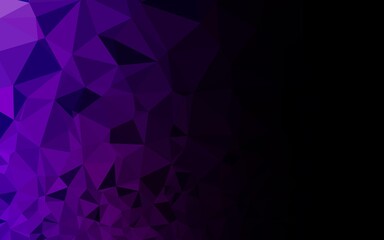 Fototapeta premium Dark Purple vector abstract mosaic background. A vague abstract illustration with gradient. Brand new style for your business design.