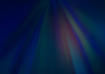 Dark BLUE vector glossy abstract background. A completely new color illustration in a bokeh style. The best blurred design for your business.