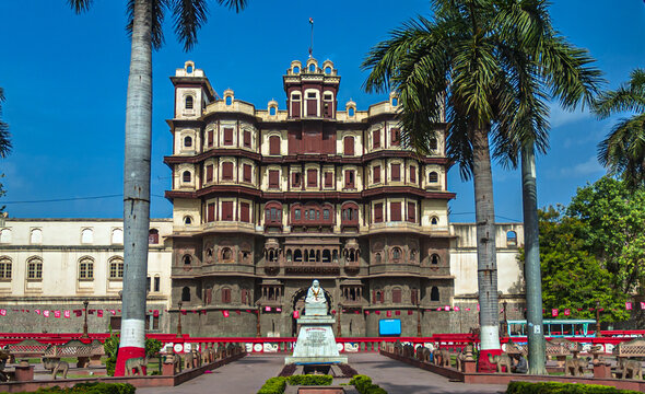 Rajwada palace in Indore, Madhya Pradesh, India.