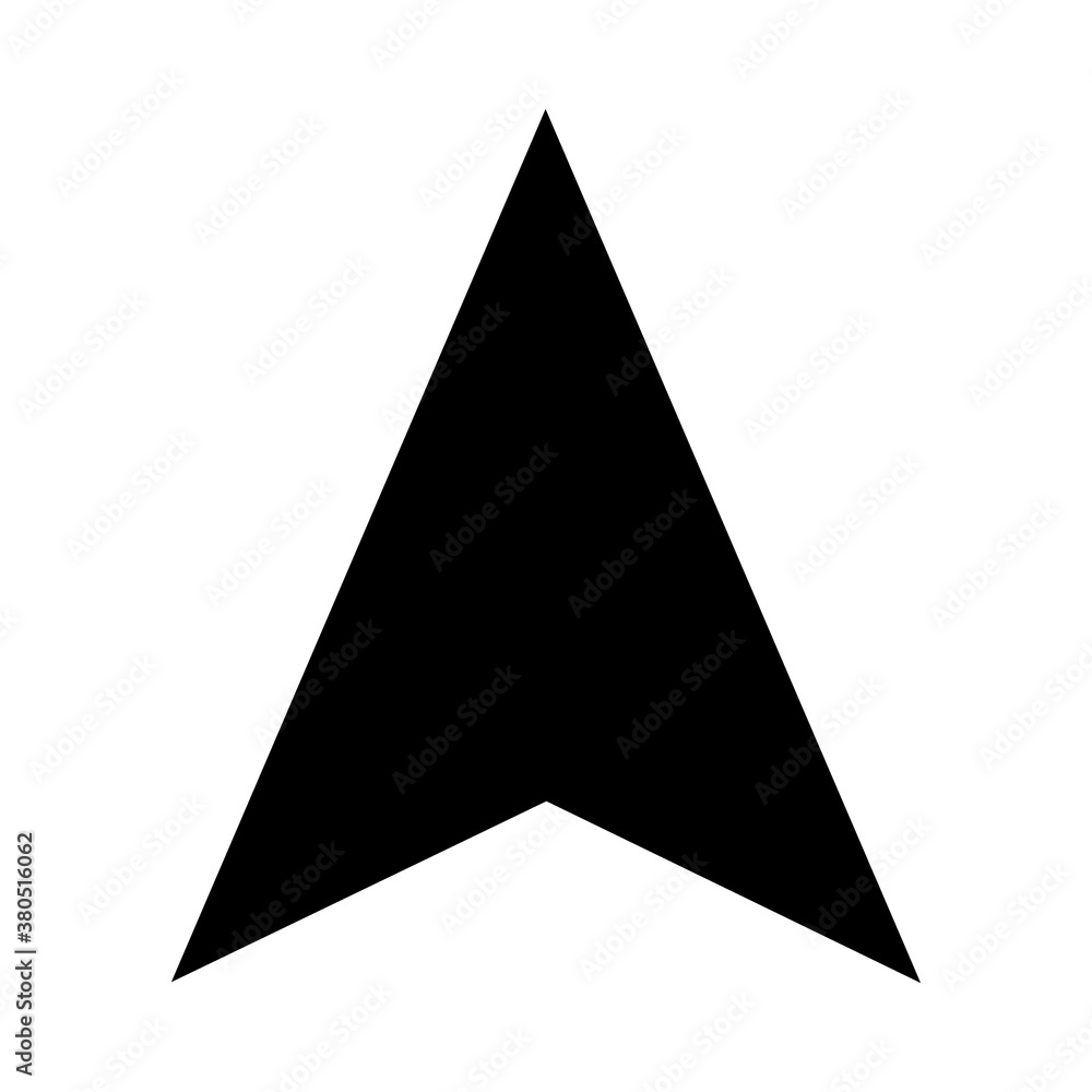 Poster arrow pointer cursor icon v3. internet flat icon symbol for applications.