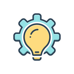 Color illustration icon for methodologies