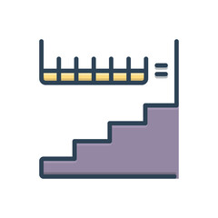 Color illustration icon for mezzanine