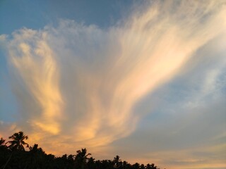 sunset in the mountains