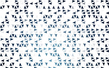 Light BLUE vector cover in polygonal style. Beautiful illustration with triangles in nature style. Pattern can be used for websites.