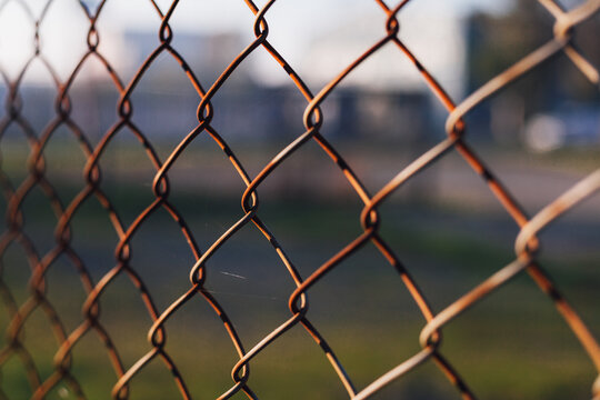 Old wired fence background