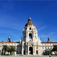 Fototapeta na wymiar Pasadena City Hall in LA, California, USA