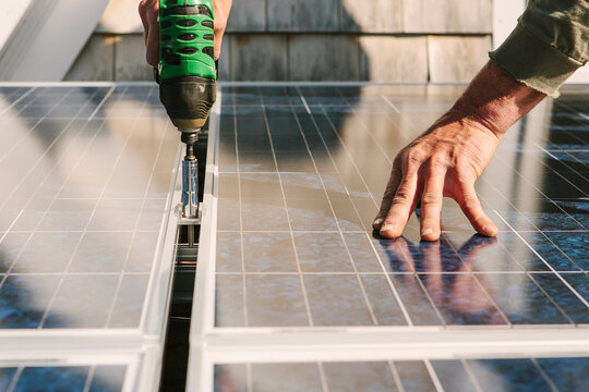 Solar Panel Installation on Home