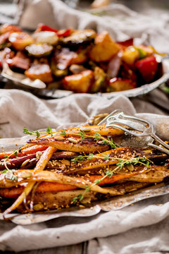 Roasted Heirloom Carrots in Balsamic Reduction