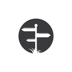 wood sign  icon vector illustration