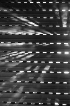 Sunlight through a rolling shutter