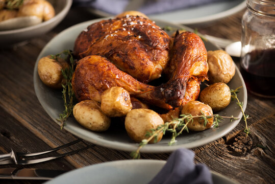 Rustic Roasted Chicken Dinner