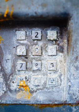 Weathered telephone