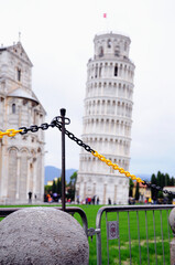 The blur background of leaning tower of Pisa.