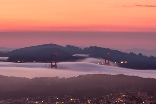 Fog Flowing through the Golden Gate