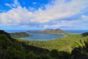 Fototapeta na wymiar baie d'Anaho - nuku Hiva - iles marquises -polynesie francaise