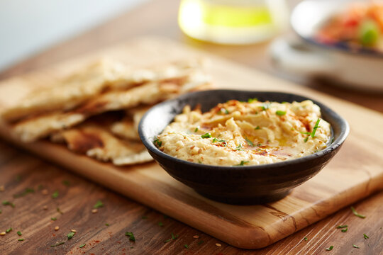Homemade hummus