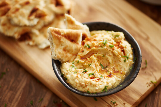 Homemade hummus