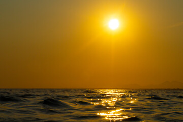 Fim de tarde no mar.