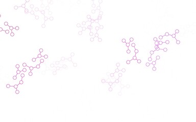 Light Pink vector template with artificial intelligence structure.